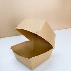 Коробка клееная для бургера Крафт 120мм*120мм*85мм (450шт/ящ)