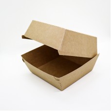 Коробка бумажная для бургера крафт (80шт/пак)