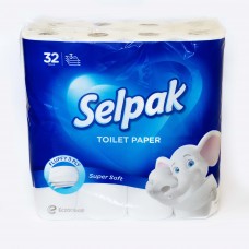 Туалетная бумага SELPAK рулон/целлюлоза/3слой/32рул/пак