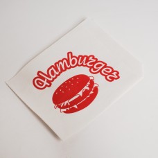 Уголок с логотипом "Гамбургер" 120мм*170мм (500шт/пак)
