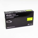 Перчатки nitrylex black нитриловые/нестер/неприпудренные/50пар/пак/S/черные/пак